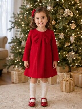 European EMC Dress With Bow | 4Y